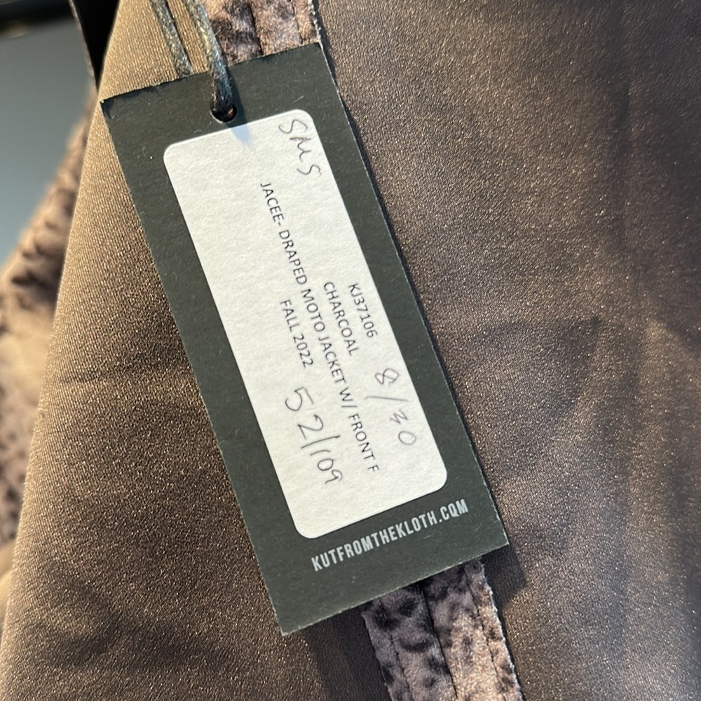 Kut Jacee Moto Jacket Snake Print - Picture 3 of 4